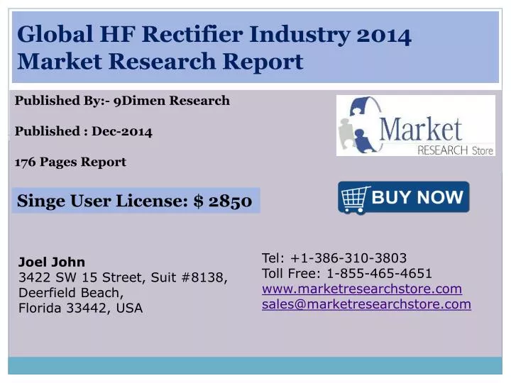 global hf rectifier industry 2014 market research report