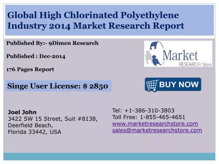 global high chlorinated polyethylene industry 2014 market research report
