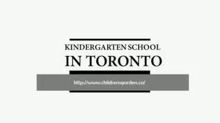 Kindergarten School In Toronto