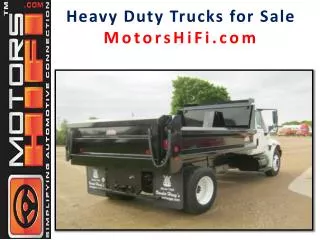 Heavy Duty Trucks for Sale