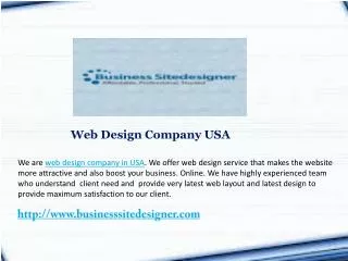 Web Design Company USA