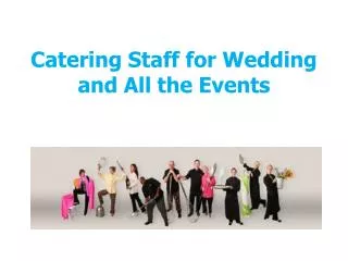Different Catering Categories for Wedding and Other Events