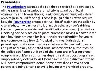pawnbrokers