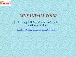 Musandam Tour