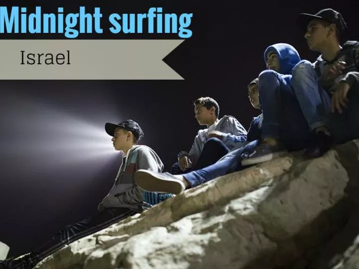 midnight surfing in israel