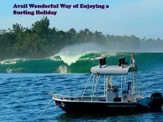 Avail Wonderful Way of Enjoying a Surfing Holiday