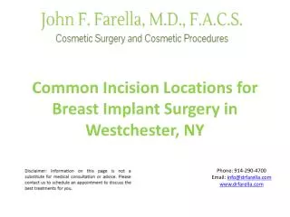 Common Incision Locations for Breast Implant Surgery in NY