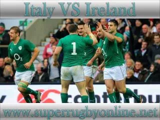 Italy vs Ireland live on webstreaming