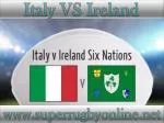 watch Italy vs Ireland live rugby