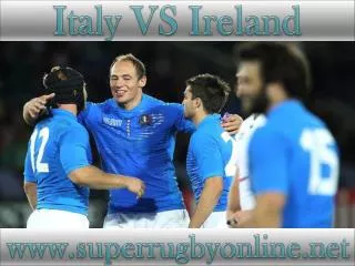 how to watch Ireland vs Italy live rugby