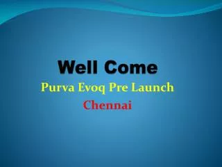Pre Launch Puravankara Evoq Book Now 8050558603