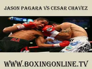 jason pagara vs cesar chavez
