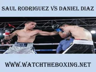 saul rodriguez vs daniel diaz