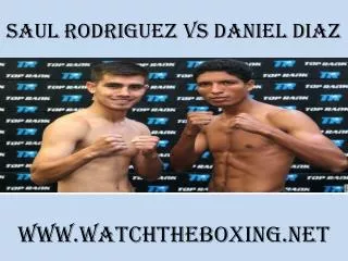 saul rodriguez vs daniel diaz