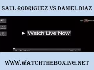 saul rodriguez vs daniel diaz
