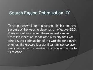 Search Engine Optimization KY