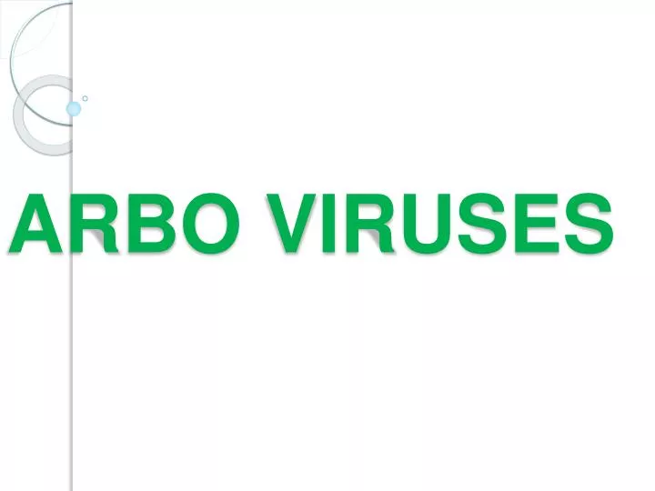 arbo viruses