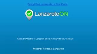 Check the Weather in Lanzarote Before You Travel