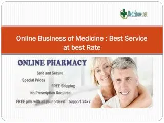 Online business of Medicine- Best service at best rate