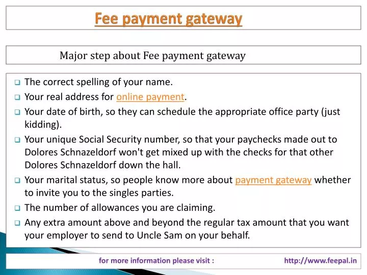 fee payment gateway