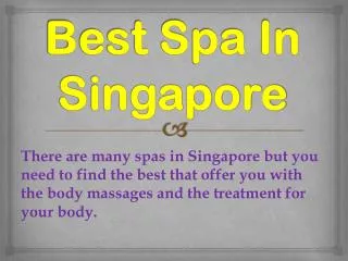 Best Spa In Singapore