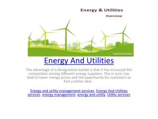 Energy And Utilities
