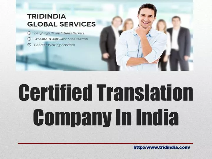 certified translation company in india