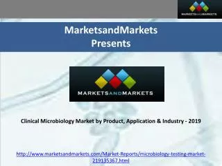 Clinical Microbiology Market by Product, Application & Indus