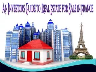 An Investor’s Guide to Real Estate for Sale in France