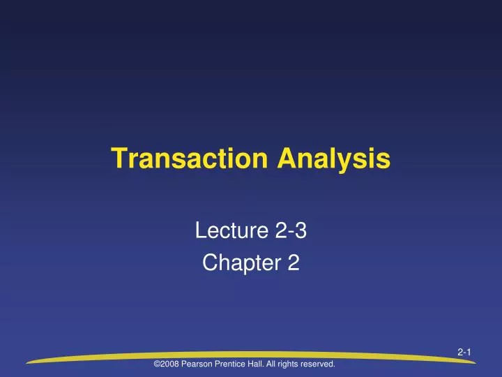transaction analysis