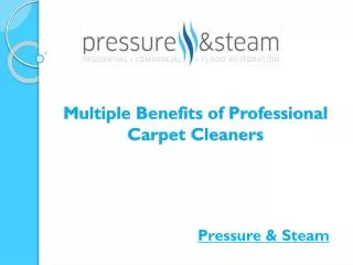 Multiple Benefits of Professional Carpet Cleaners