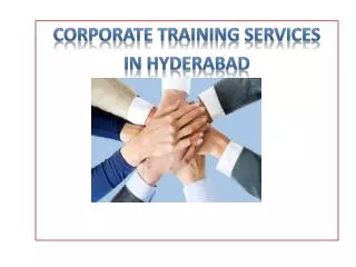 Corporate Training Services in Hyderabad