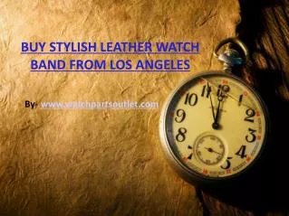 Stylish Leather Watch Band for Both Male and Female