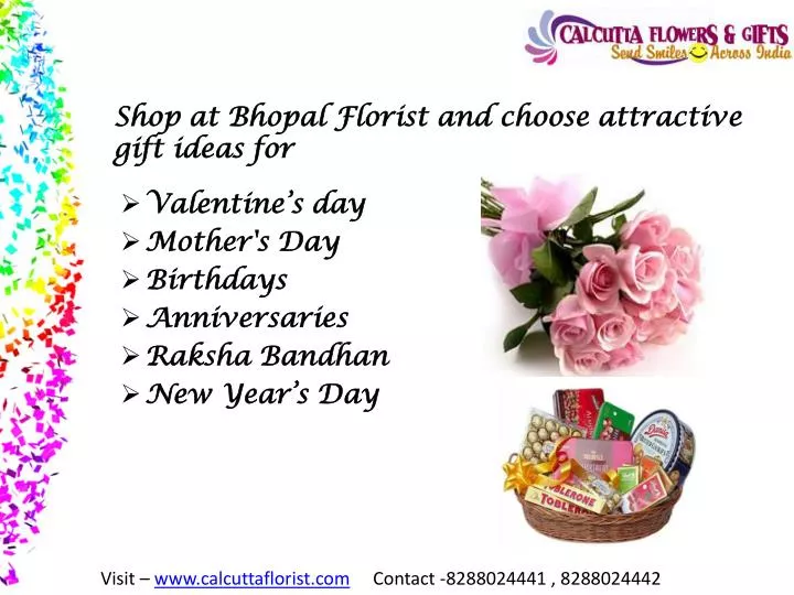 shop at bhopal florist and choose attractive gift ideas for