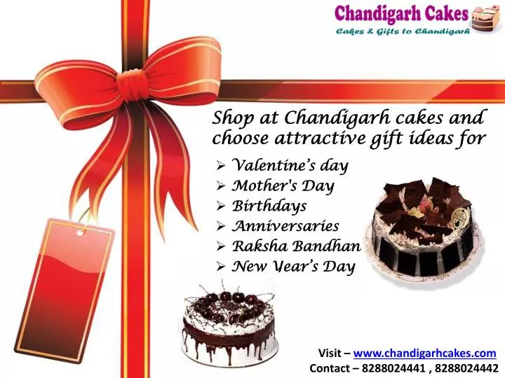 shop at chandigarh cakes and choose attractive gift ideas for