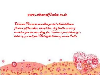 Chennai Florist