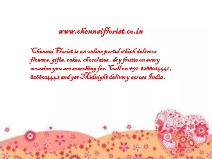 www chennaiflorist co in