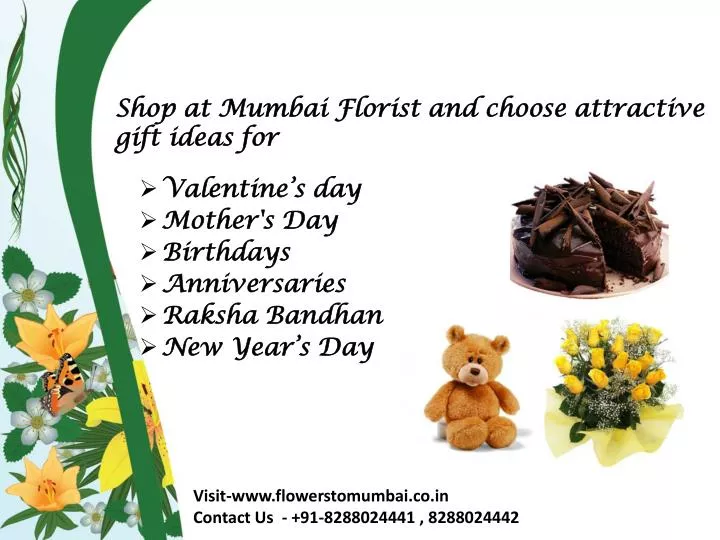 shop at mumbai florist and choose attractive gift ideas for