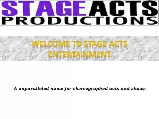 Corporate Entertainment - Stage Acts Entertainment