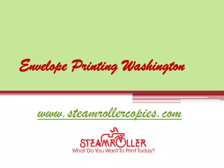 envelope printing washington