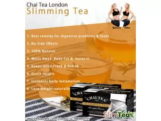 Keep Yourself Healthy All The Time With Body Slim Tea