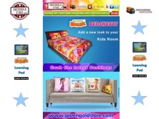 Chhota Bheem Bed Sheets and Cushions