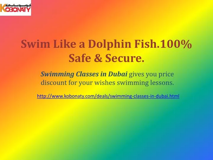 swim like a dolphin fish 100 safe secure