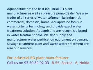 industrial ro plant manufacturer delhi,water softener,press