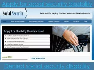 How do you apply for social security disability
