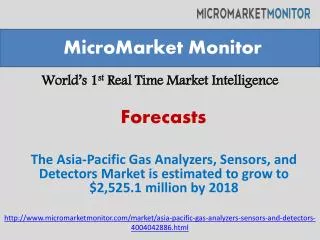 The Asia-Pacific Gas Analyzers, Sensors,and Detectors Market