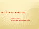 ANALYTICAL CHEMISTRY - slide 1