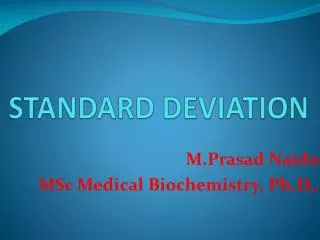 STANDARD DEVIATION