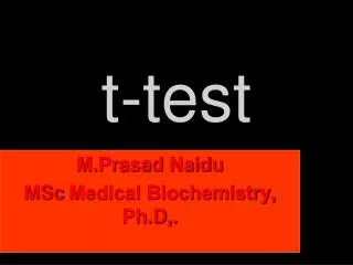 T - test