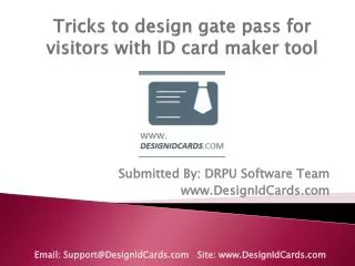 Tricks to design gate pass with ID card maker tool